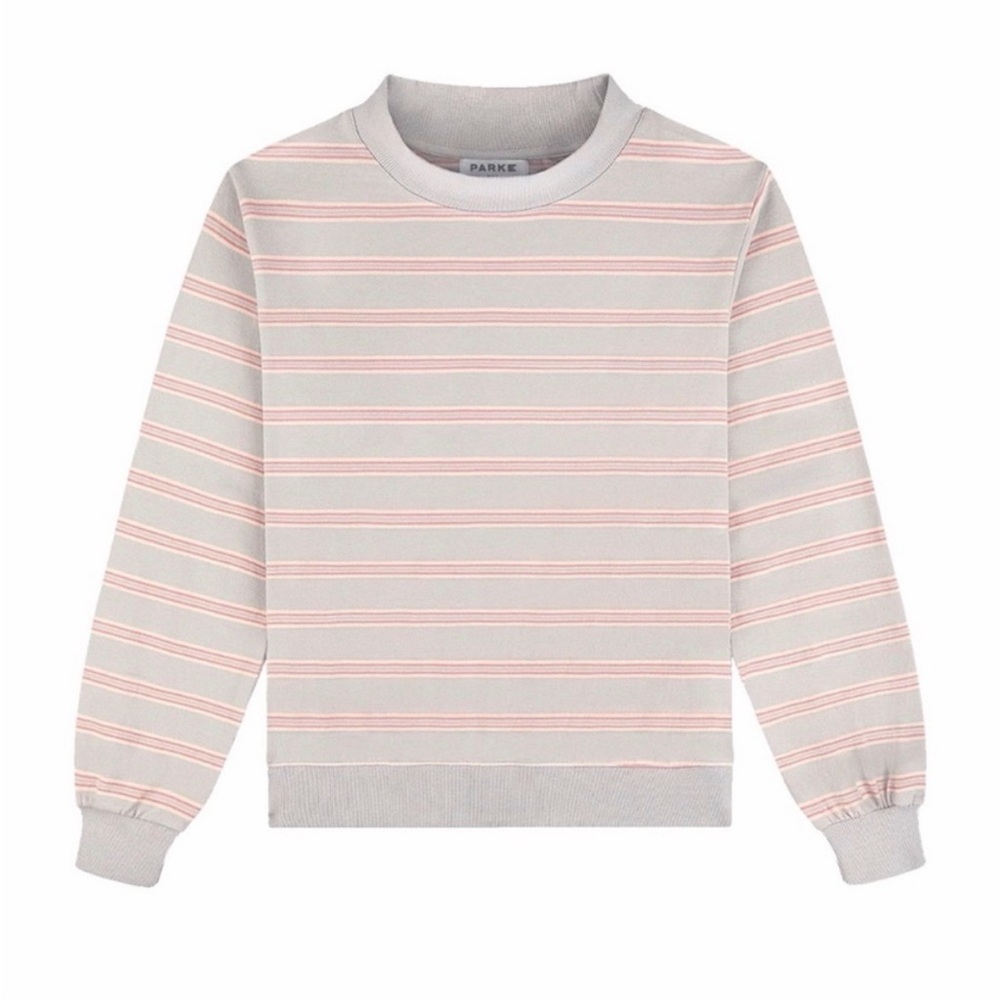 Parke Darling Stripe Mockneck Pullover L/XL